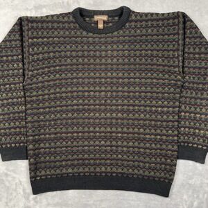 VTG Cambridge Classics Sweater Large Academia Ivy Grandpa Dad Coogi Style Multi